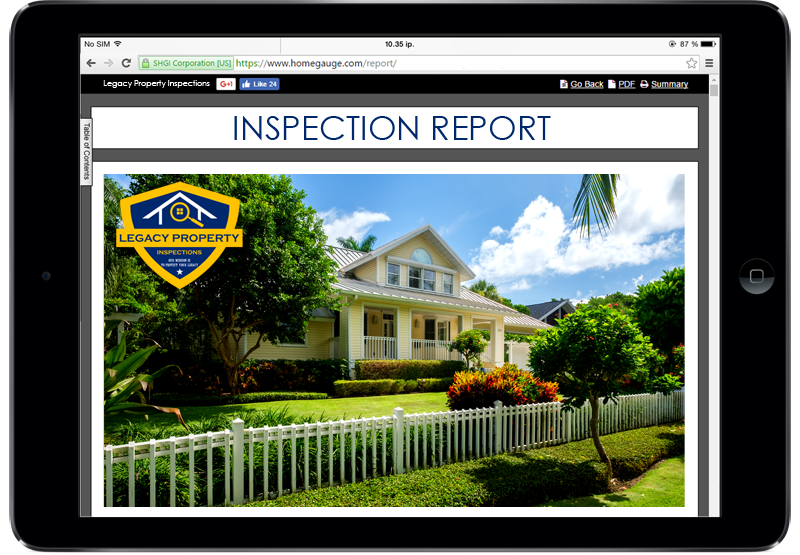 Homegauge CRL Home Inspection Digital Report